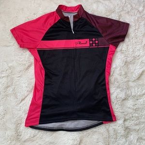 Bike/cycling top, black/hot pink, by Primal, size M